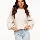 Suéter de Malha Creme