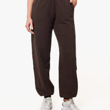 Calças de Jogging Castanho Escuro