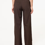 Pantalon Luxo Castanho Escuro - Direito