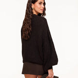 Pullover de Lã Castanho Escuro