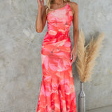 Maud™ | Vestido de Flor Assimétrico com Um Ombro