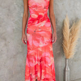 Maud™ | Vestido de Flor Assimétrico com Um Ombro