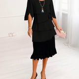 Sophie | Vestido elegante e fluido com volantes