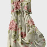 Vestido Romântico Florido