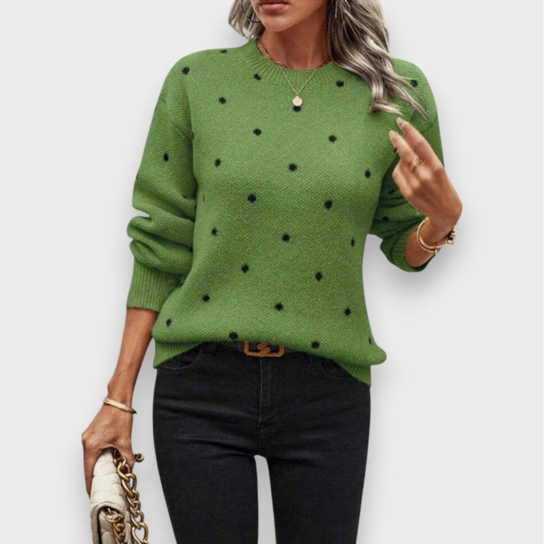Nina | Sweater Tricot com Bolinhas
