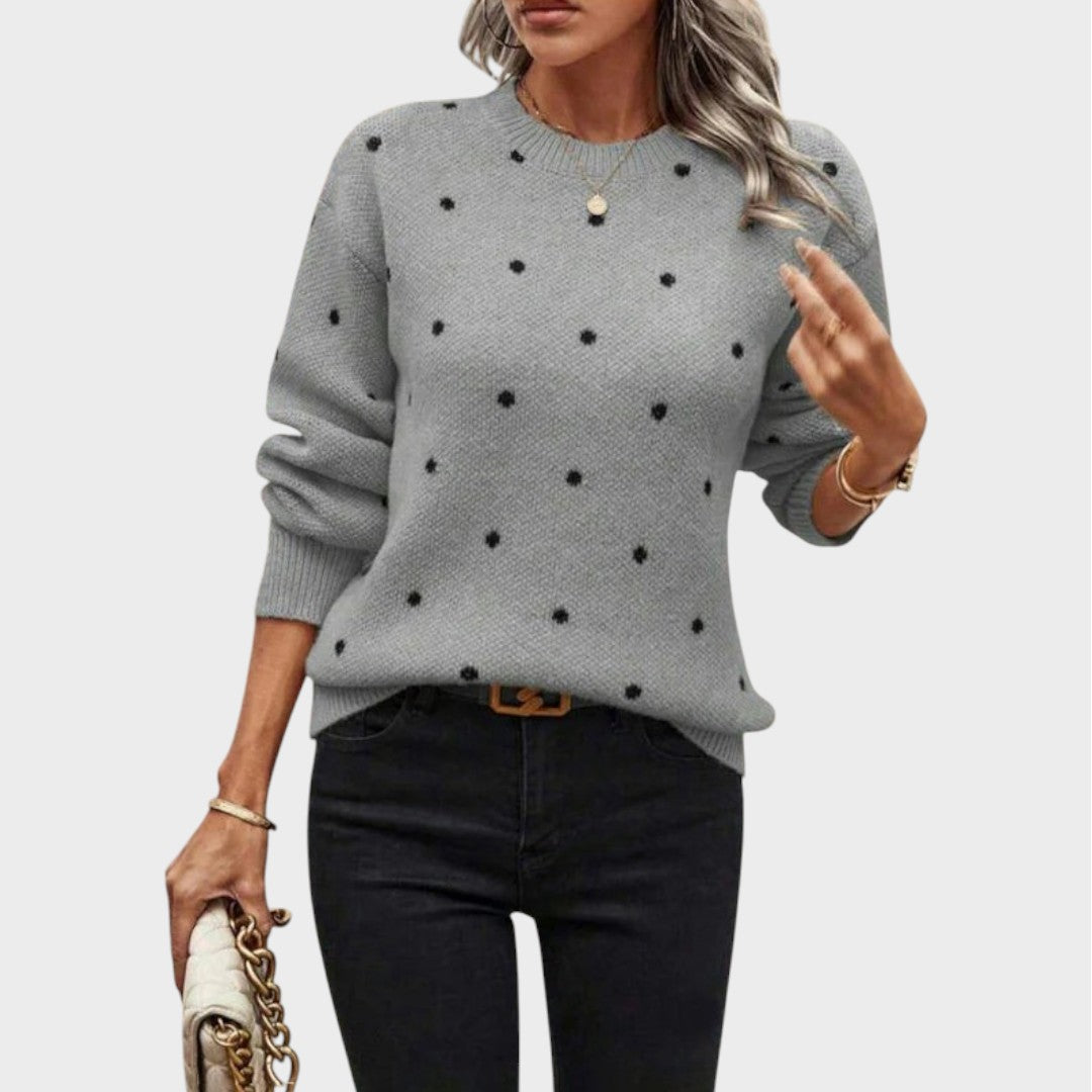 Nina | Sweater Tricot com Bolinhas