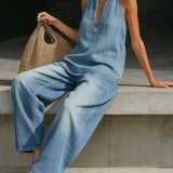 Sandra - Conjunto Col Halter Jeans