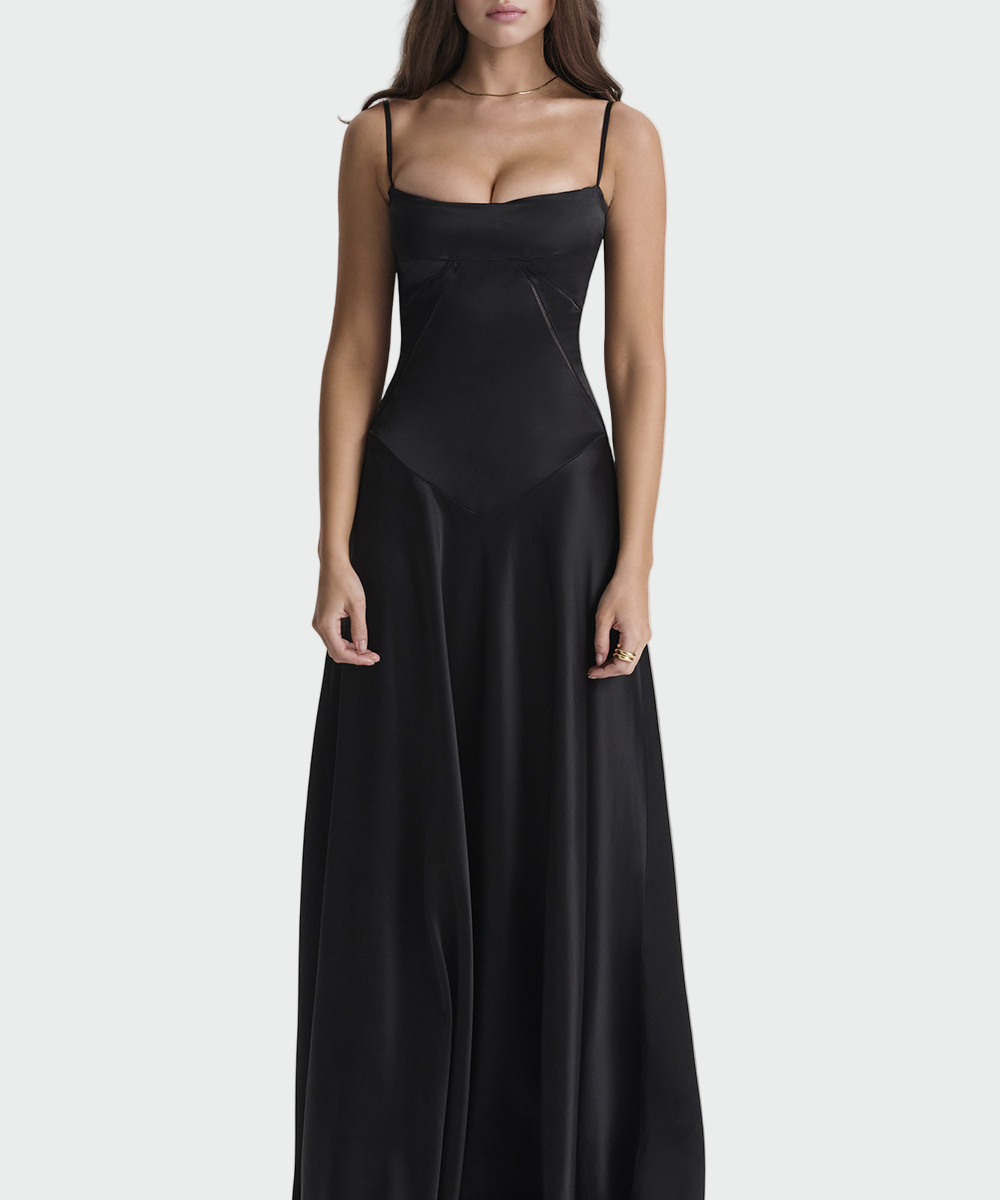 Vítězslava – Vestido de Satim Feminino