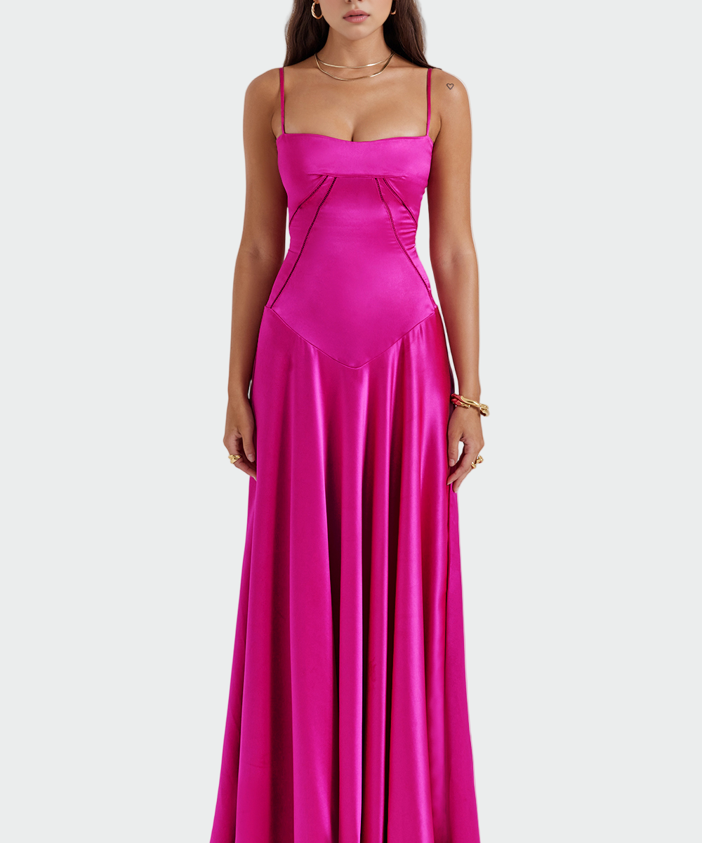 Vítězslava – Vestido de Satim Feminino