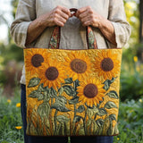 Bolsa Clássica Acolchoada - Girassóis