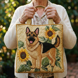 Bolso Artesanal - Pastor Alemão Floral