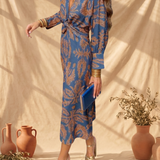 Celeste | Vestido Midi Elegância Florida