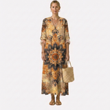 Dora™ | Vestido Floral Elegância Natural