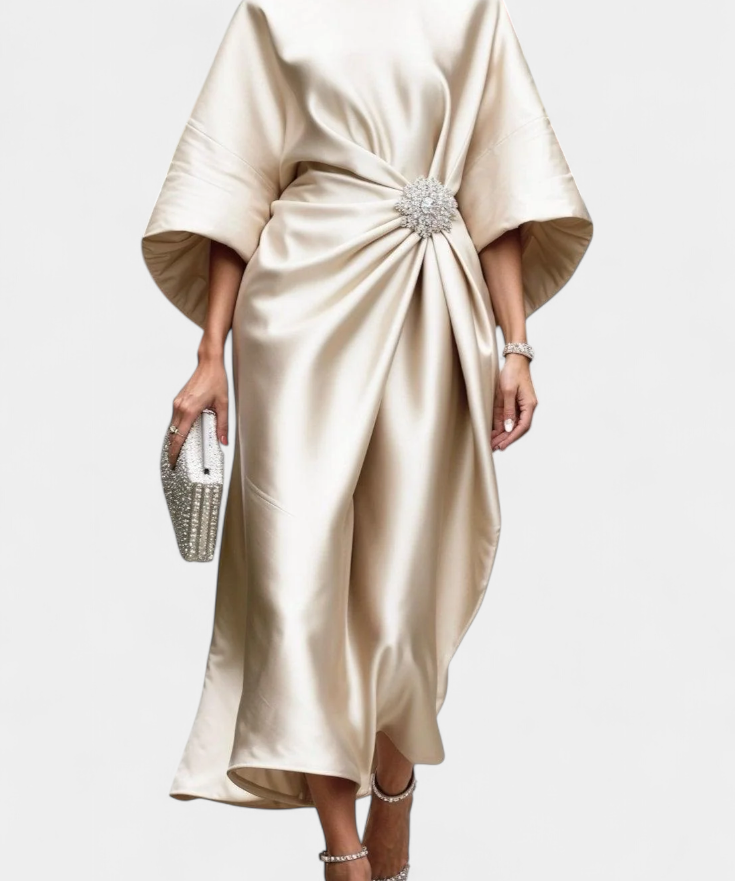Dubravka - Vestido Cetim Elegante