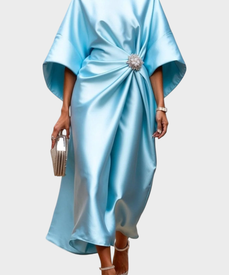 Dubravka - Vestido Cetim Elegante