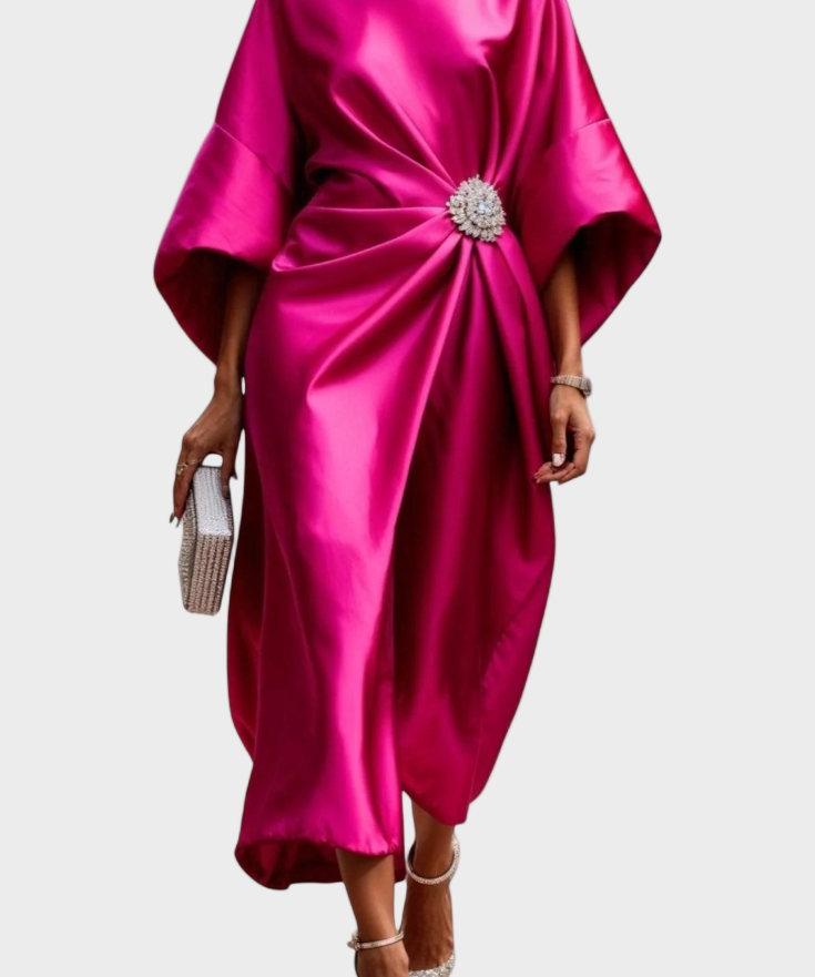 Dubravka - Vestido Cetim Elegante
