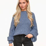 Jeans Azul Lã Tricotado - Sweater
