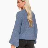 Jeans Azul Lã Tricotado - Sweater