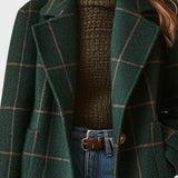 Ruby | Casaco Retro de Tweed com Lapela Xadrez