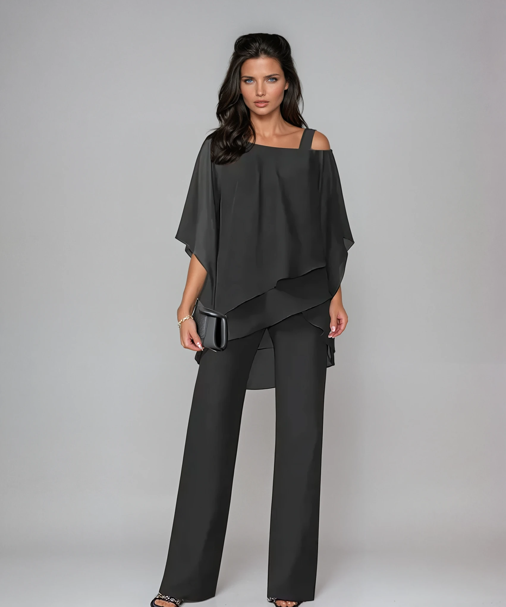 Mariella™ Conjunto de Duas Peças com Camadas