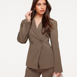 Blazer Khaki Luxe Ajustado