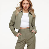 Khaki Studio Rits - Casaco