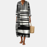 Lara™ | Vestido Estampado Gráfico