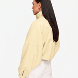 Casaco Oversized em PU Amarelo Claro - Jas