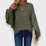 Nala | Blusa de Manga Longa Elegância Relaxada