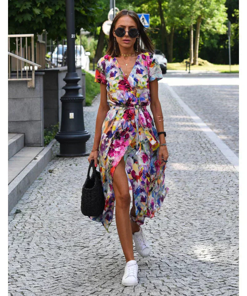 Sabrina™ | Vestido elegante com decote em V modelador