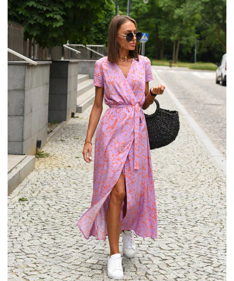 Sabrina™ | Vestido elegante com decote em V modelador