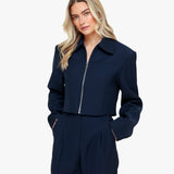 Navy Studio Rits - Casaco