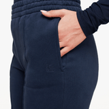 Calças de Jogging Navy com Pernas Largas