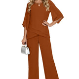 Laura | Conjunto Formal Sofisticado de Corte Solto