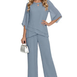 Laura | Conjunto Formal Sofisticado de Corte Solto