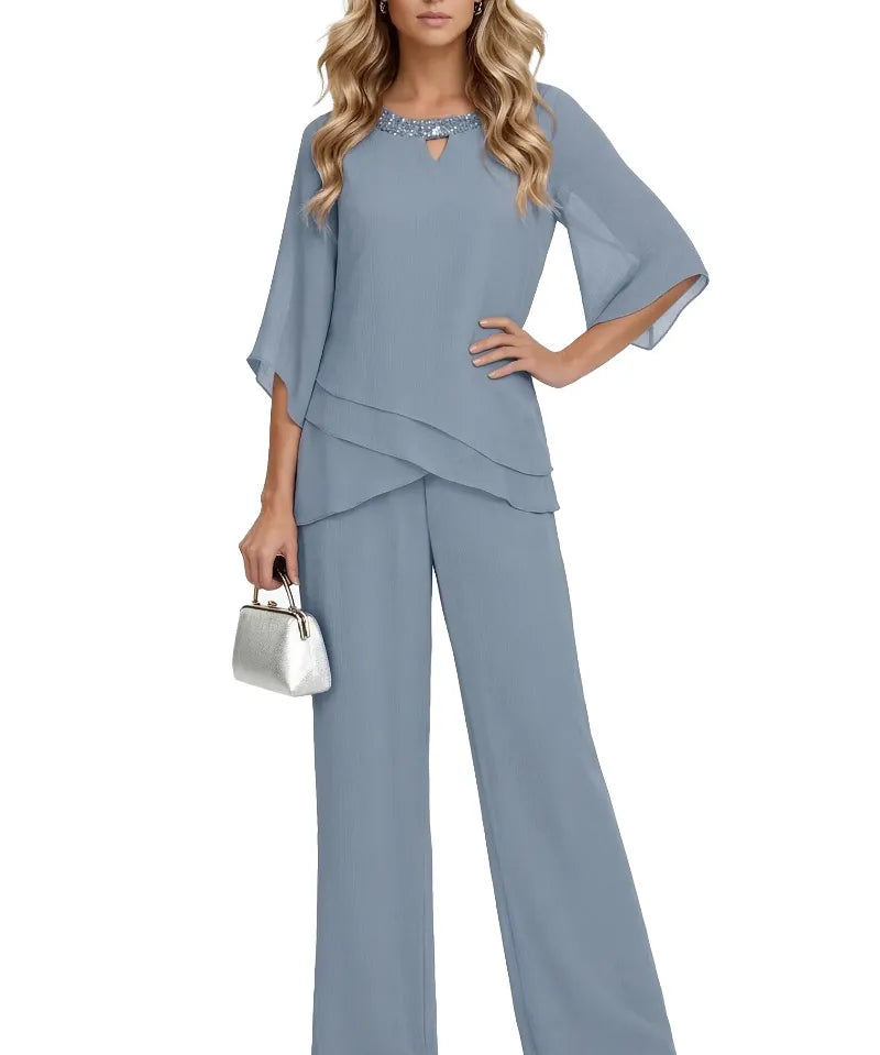 Laura | Conjunto Formal Sofisticado de Corte Solto