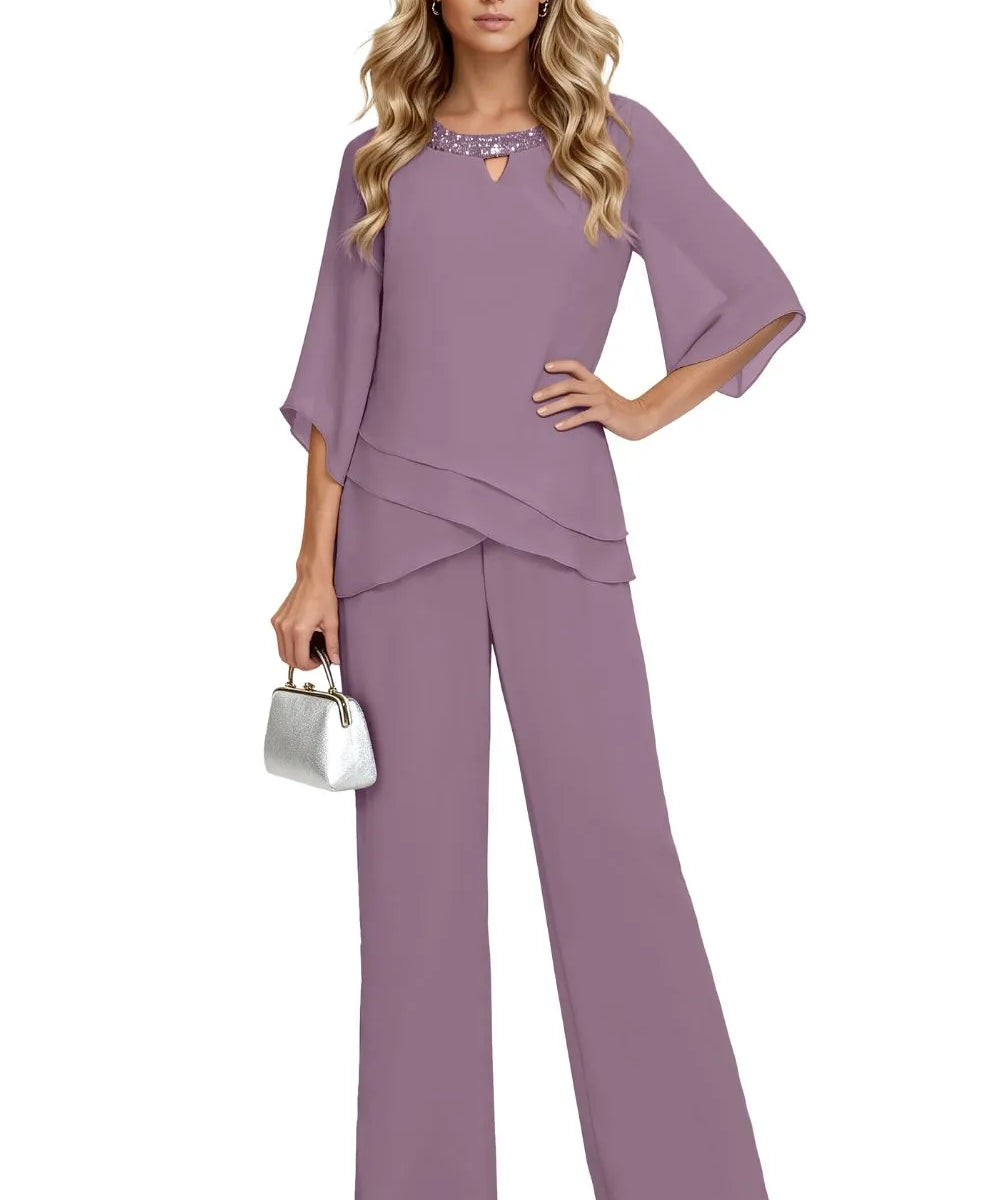 Laura | Conjunto Formal Sofisticado de Corte Solto