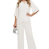 Laura | Conjunto Formal Sofisticado de Corte Solto