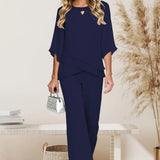 Laura | Conjunto Formal Sofisticado de Corte Solto