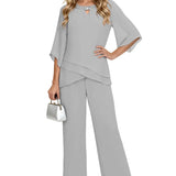 Laura | Conjunto Formal Sofisticado de Corte Solto