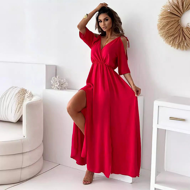 Fleur™ | Elegante Maxi-vestido com Fenda