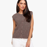 Colete Taupe Sem Mangas - Gilet