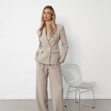 Taupe Premium Larga - Calças