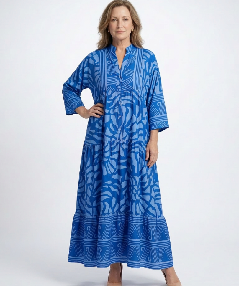 Marielle | Vestido Midi com Botões na Frente