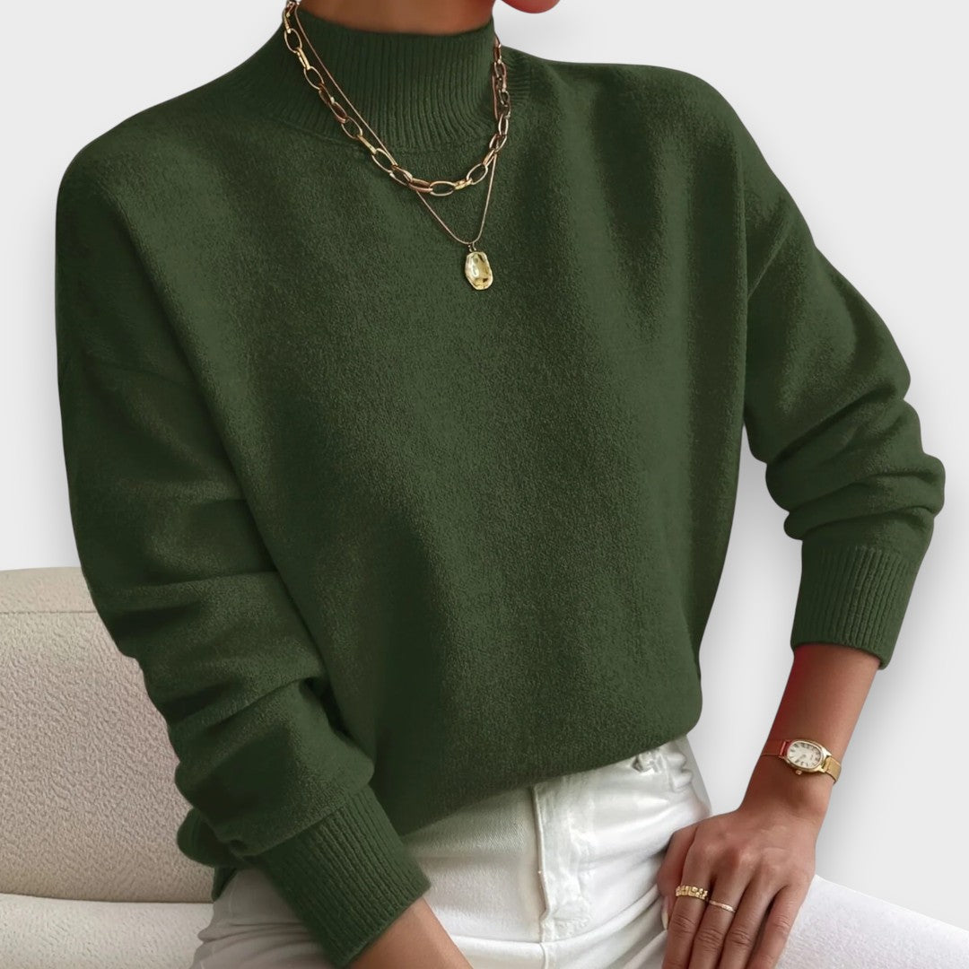 Erika | Pullover Elegante e Confortável com Gola Alta