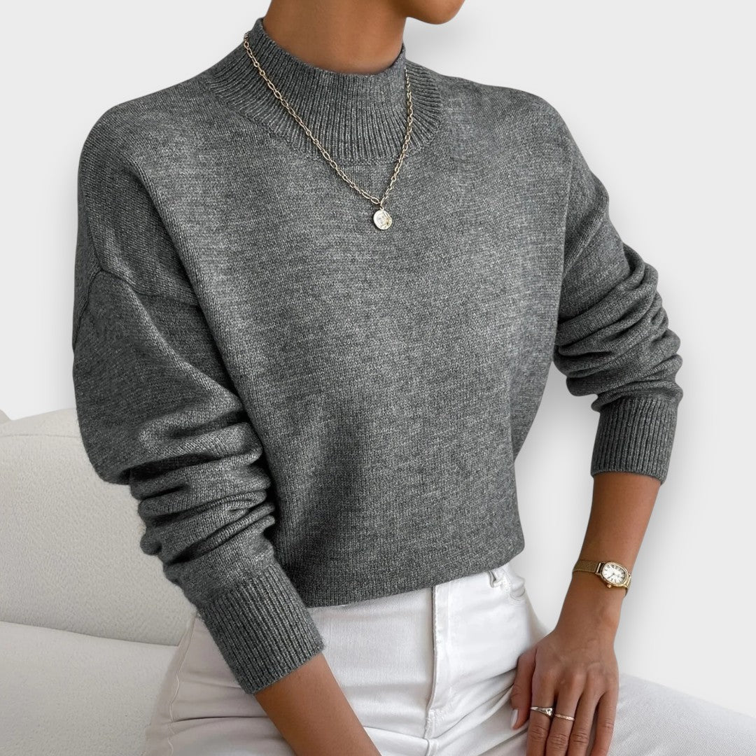 Erika | Pullover Elegante e Confortável com Gola Alta