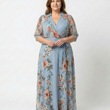 Elowen | Vestido Maxi Floral com Decote em V