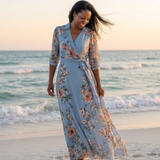Elowen | Vestido Maxi Floral com Decote em V