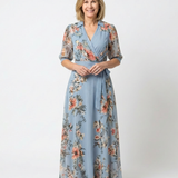 Elowen | Vestido Maxi Floral com Decote em V