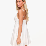 Vestido Linho Básico Branco
